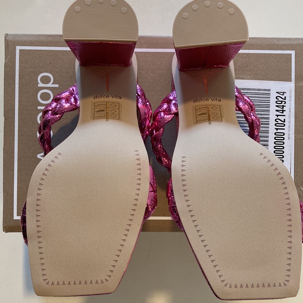 NWT Anthropologie Dolce Vita Paily‎ Heels in Rose Size 7 Pink - Picture 7 of 9